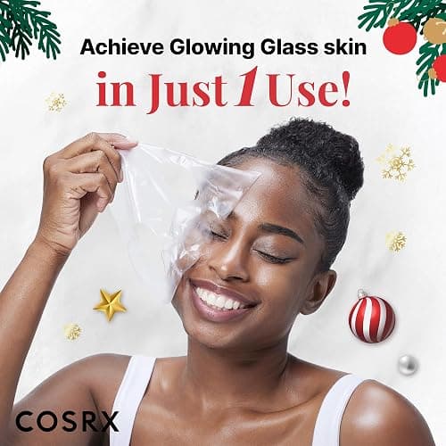 COSRX Glow-Boosting Face Mask Limited Holiday Gift Set 6ea, Snail Mucin, 6 Peptides & Alpha-arbutin for Glass skin, Collagen Face Mask, Korean Skin Care Set, Stocking Stuffers, Amazon Exclusive thumbnail 5