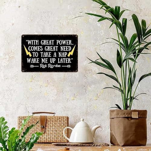 Vintage Metal Sign Percy Jackson Quote Poster Retro Tin Signs Funny Aluminum Sign For Man Cave, Garage, Living Roome, Cafe And Pub Decoration 8 X 12 Inch thumbnail 2