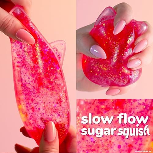 Original Squishmallows™ SLIMYGLOOP Pink Gelli Gels™, Slow Rising Sensory Squeeze Toy with Glitter, Gel Filled Fidget Toys thumbnail 2