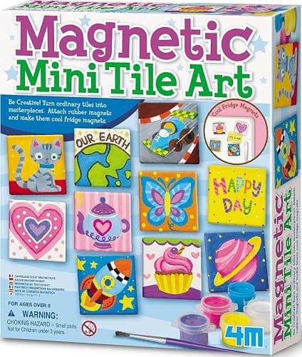4M Magnetic Mini Tile Art, Art & Crafts DIY Kit, For Boys & Girls Ages 8+ - Image 1