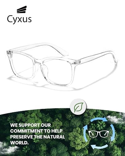 Cyxus Blue Light Glasses for Men Women Reduce Eye Strain UV Blocking for Computer Screen 8082 thumbnail 6