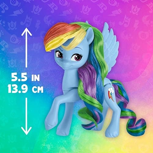 My Little Pony Dolls Rainbow Celebration, 6 Pony Figure Set, 5.5-Inch Dolls, Toys for 3 Year Old Girls and Boys, Unicorn Toys (Amazon Exclusive) thumbnail 7