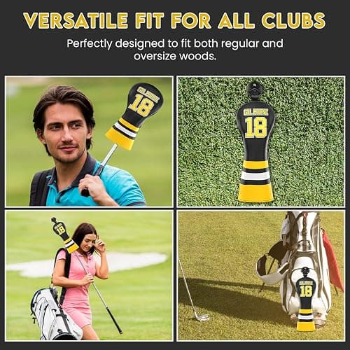 Gilmore Golf Head Cover - Premium Golf Club Protector - Headcover for Odyssey | Essential Golf Accessories for Men with Premium Club Protection | Funny Golf Accessories for Men thumbnail 4