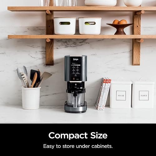 Ninja CREAMi Ice Cream Maker | 7-in-1 - IceCream, Gelato, Sorbet, Milkshakes, Mix-ins, Smoothie Bowls & More | Includes (1) Dishwasher Safe 16 oz. Pint with storage lid | Black | NC299AMZ thumbnail 6