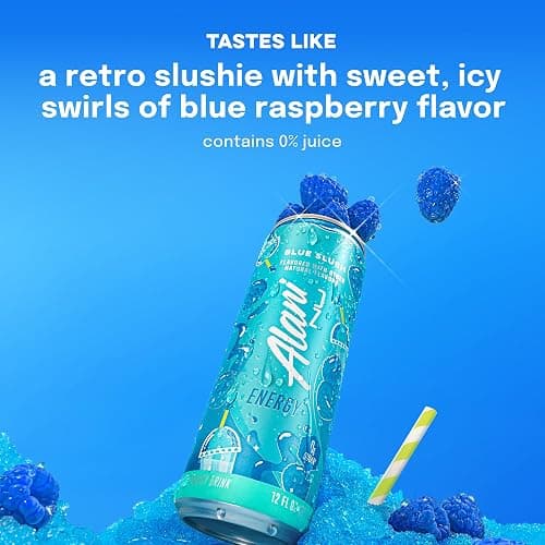 Alani Nu Blue Slush Sugar Free Energy Drink (Pack of 12) thumbnail 4