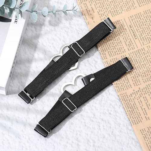2 Pcs Adjustable Heart Leg Garter Belt Elastic Thigh Garters Heart O Ring Leg Thigh Elastic Garter Belt for Women thumbnail 7