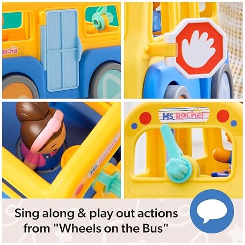 Ms. Rachel Official My First Learning Electronic School Bus with 2 Figures, Music & Sounds, Educational Toys & Toddler Toys for Girls & Boys Ages 1-3+ thumbnail 8