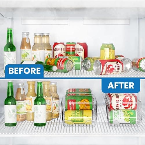 Utopia Kitchen Soda Can Organizer and Dispenser for Refrigerator/Pantry - Durable Can Storage Organizer Fridge & Kitchen Organization - (Clear, Set of 2) thumbnail 6