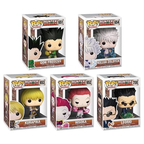 Funko Pop! Animation: Hunter x Hunter 5-Pack – Gon Freecs Jajank, Killua Zoldyck, Kurapika, Leorio, and Hisoka Vinyl Figures - Image 1