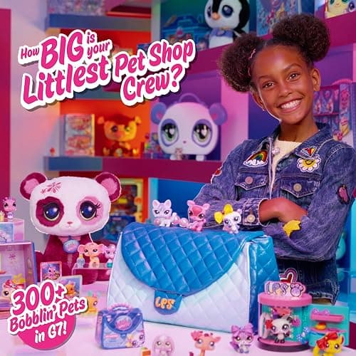 Littlest Pet Shop - Cozy Campfire Play Pack - Series 4 - Gen 7 Authentic LPS Bobble Head Toy Figure, Collectible Toy Animal, Ages 4+ thumbnail 9