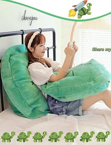 Rruonshully 40 Inch Wearable Turtle Shell Pillows Tortoise Shell Plush Turtle Stuffed Animal Dress Up Cushion Costume for Adlut thumbnail 5