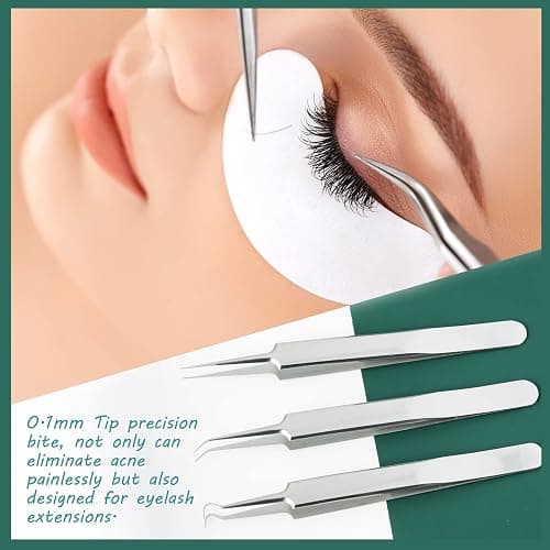 Blackhead Remover Tools, 16 PCS Pimple Popper Tool Kit, Acne Blackhead Tools for Blemish, 410 Premium Professional Stainless Acne Pimple Extractor Tool with Metal Box thumbnail 3