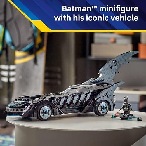 LEGO DC Batman: Batman Forever Batmobile Kids Toy - Building & Learning Toy for Girls & Boys, Ages 12+ - Model Car with Minifigure Included - Gift Idea for Birthdays - 76304 thumbnail 5