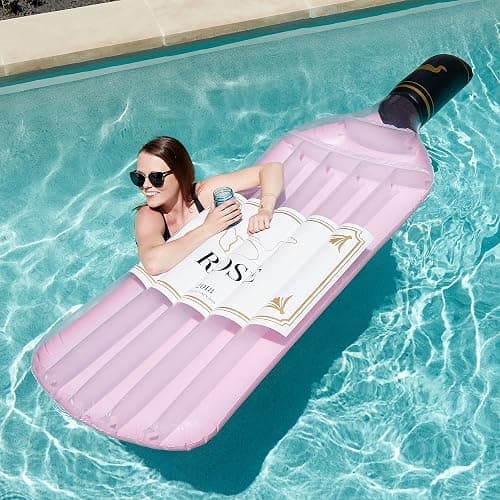 SWIMLINE Inflatable Swimming Pool Float Lounger Raft Mattress, Fun Mat, Rosé Classic Edition, Pink thumbnail 2