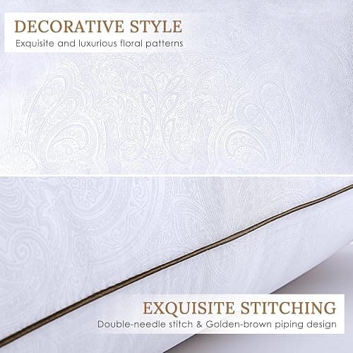 HUXMEYSON Pillows Standard Size Set of 4, Bed Pillows Set of 4, Down Alternative Luxury Hotel Pillows for Sleeping and for Side and Back Sleepers thumbnail 4