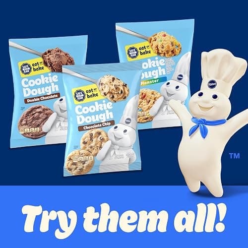 Pillsbury Ready to Bake Chocolate Chip Cookie Dough, Makes 24 Cookies, 16 oz thumbnail 9