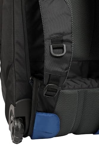 Mountain Warehouse Voyager 50L Wheelie Rucksack - Durable Backpack - for Travelling, Camping Jet Black thumbnail 8