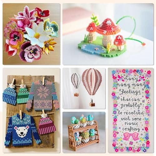 LIHAO 2.6mm Mini Fuse Beads Kit for Crafts, 24000 pcs 48 Colors Fuse Beading Kit Multicolored Iron, Great Supplies for Fuse Beads Artist thumbnail 8