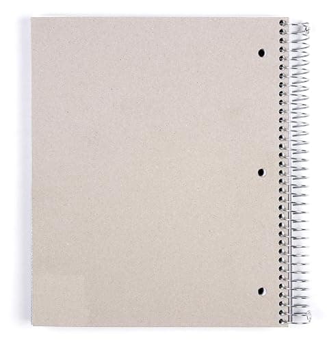 Mintra Office Durable Spiral Notebooks, 5 Subject (Teal, College Ruled 1pk) thumbnail 4