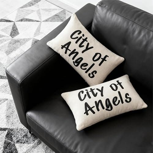 TwoDays Stockholm City of Angels Pillow Cover - Modern Style Chic Room Decor, Trendy Word Print Throw Pillow for Apartment & Dorm, Luxury Fashion Aesthetic Case for Home Bedroom thumbnail 7