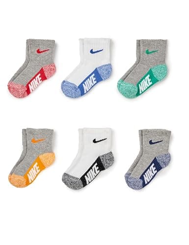 Nike Kids' 6-Pack Multi Logo Baby/Toddler Socks - Image 1