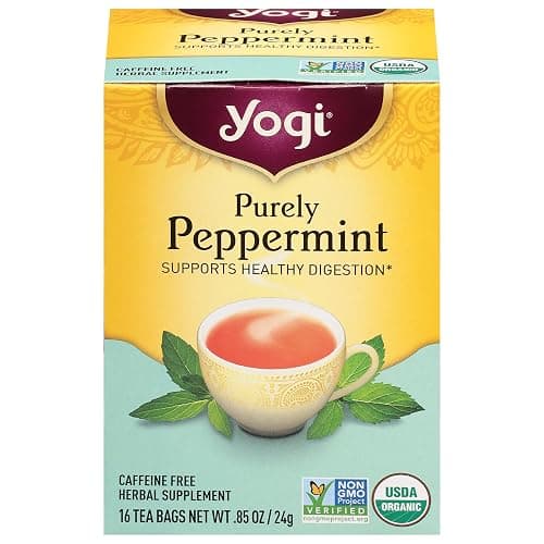 Yogi Herbal Tea Bags, Purely Peppermint 16 ea - Image 1