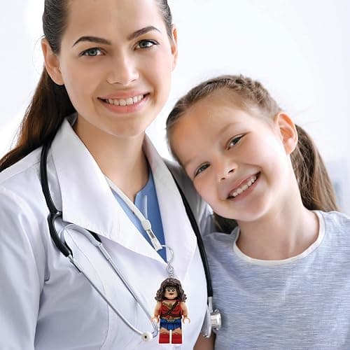 Lego DC Super Heroes Large 3 Inch Tall Figure Keychain Light - Wonder Woman (KE117H) thumbnail 2