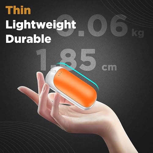 2 Pack Hand Warmers Rechargeable, Portable Electric Hand Warmers Reusable, USB 2 in 1 Handwarmers, Outdoor/Indoor/Warm Gifts for Men Women Kids thumbnail 3