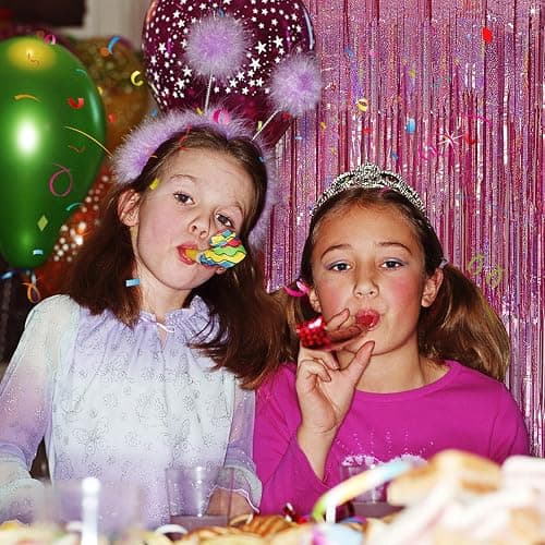Tinsel Curtain Pink Birthday Party Decorations 2 Packs Glitter Foil Fringe Curtain Decor Streamers Photo Booth for Birthday Christmas Wedding Halloween Graduation thumbnail 2