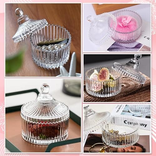 Body Powder Puff and Container, 2PCS 3.54" Powder Puff and 1PCS 5.3x3.9 Powder Container, Large Dusting Powder for Women Body Puff thumbnail 6