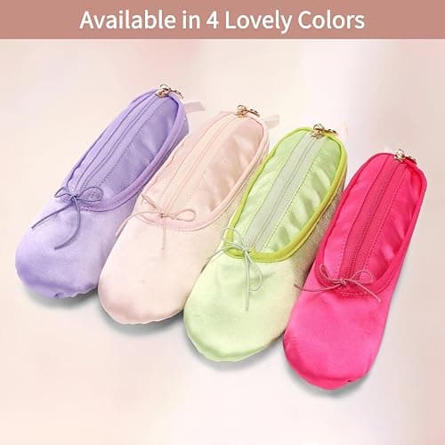 Personalized Pink Ballet Dance Shoe Slipper Makeup Bag with Butterfly Knot - Custom Name Ballerina Cosmetic Pouch & Organizer for Dancers, Unique Dance-Themed Gift for Dancers and Dance Lovers thumbnail 7