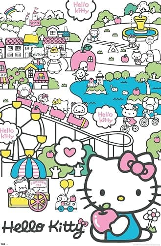Trends International Hello Kitty - Carnival Wall Poster, 22.375" x 34", Unframed Version - Image 1