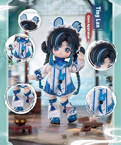 CALEMBOU BJD Blind Box, 1/12 Cute NAGI Yunxu Story Series 14cm Ball Jointed Doll, Cute Dress Up Doll with Joints, Collection Action Figure for Birthday Christmas thumbnail 6