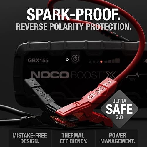 NOCO Boost X GBX155: 4250A UltraSafe Jump Starter – 12V Lithium Battery Booster Pack, Portable Jump Box, Power Bank & Jumper Cables - for 10.0L Gas and 8.0L Diesel Engines thumbnail 4
