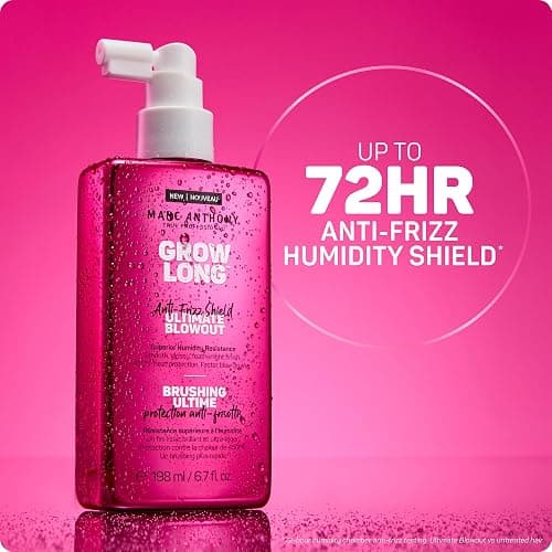 Marc Anthony Anti-Frizz Shield Ultimate Blowout Spray, Grow Long - Smooth, Shiny Hair in High Humidity - Heat Protectant - 6.7 oz thumbnail 4