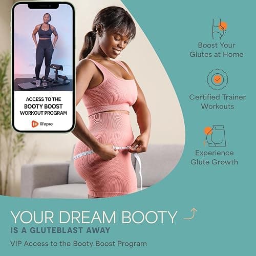Lifepro Hip Thrust Machine – Adjustable Glutes Workout Equipment for Home – GluteBlast Foldable Booty Builder, Sissy Squat Machine, Thrust Glute Bench, Home Gym Glute Workout thumbnail 2