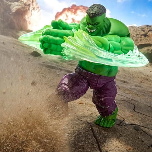 Marvel Legends Maximum Series Hulk, Deluxe Hulk Comics Collectible 6-Inch Scale Action Figure with Incredible Articulation and Smashing Accessories thumbnail 11
