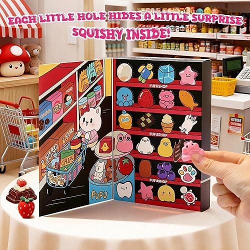 FUFUSQUISHY 30Pcs taba Squishy Toys Party Favors for Kids 4-8 8-12 Silicone Stress Relief Fidget Toys Treasure Box Classroom Birthday Xmax Gifts fufu Squishy thumbnail 7