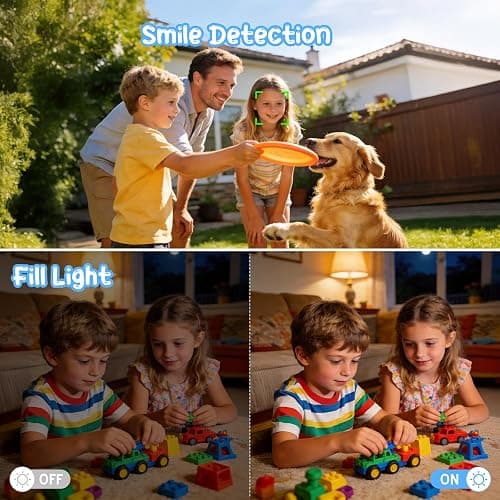 Digital Camera 1080P 44MP Vlogging Camera for Kids Teens, FHD Compact Portable Photo Camera with 2.4" Screen 16X Zoom, Anti-shake Mini Camera for Beginners Students Boys Girls-Black (No SD Card) thumbnail 4