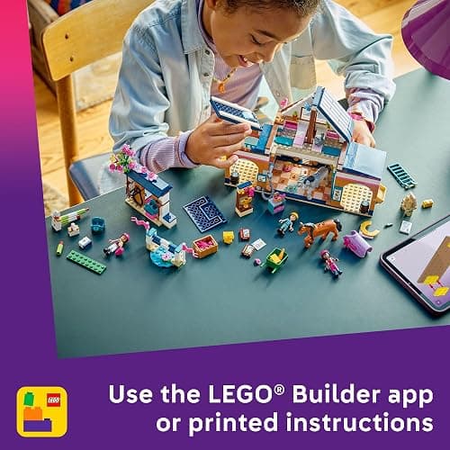LEGO Friends Horse Stable and Riding Academy Building Toy for Girls & Boys - Pretend Play Set for Kids, Ages 7+ - W/3 Minidolls, Toy Animal Figures, & Accessories - Gift Idea for Birthdays - 42688 thumbnail 6