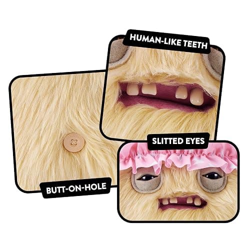Fuggler Old Fogies 9-Inch Plush Toy (Gabby Gibbler) by ZURU – Funny Ugly Monster Stuffed Animal with Human-Like Teeth, Collectible Plush for Kids, Tweens, Teens, Adults & Weird Toy Lovers thumbnail 8