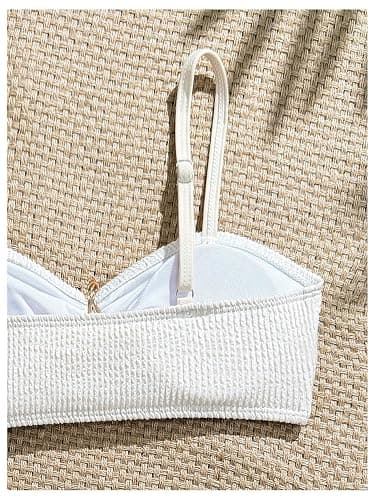 RoseSeek Girl's 2 Piece Padded Bathing Suit Wireless Starfish Swimsuit Spaghetti Strap Vacation Beachwear Set thumbnail 4