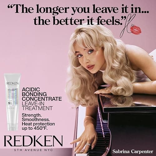 Redken Acidic Bonding Concentrate Leave In Conditioner - For Weak & Damaged Hair, Bond Building & Strengthening Hair Repair Treatment, Smooths & Provides Heat Protection thumbnail 4