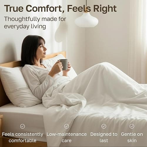 California Design Den Soft 100% Cotton Bed Sheets Full Size Set, 400 Thread Count Good Housekeeping Award Winner, Silky Smooth Sateen Weave with Deep Pockets, Durable Full Bed Sheet Set - Sky Blue thumbnail 7