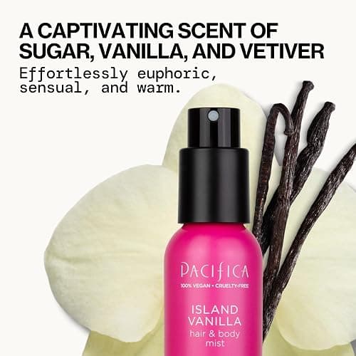 Pacifica Hair & Body Mist Take Me There Travel Size, Gift Set, Fragrance, Perfume Body Spray, Island Vanilla, Dream Moon, Silver Moon (Set of 3) Clean Vegan & Cruelty-Free Dermatologist Tested thumbnail 2