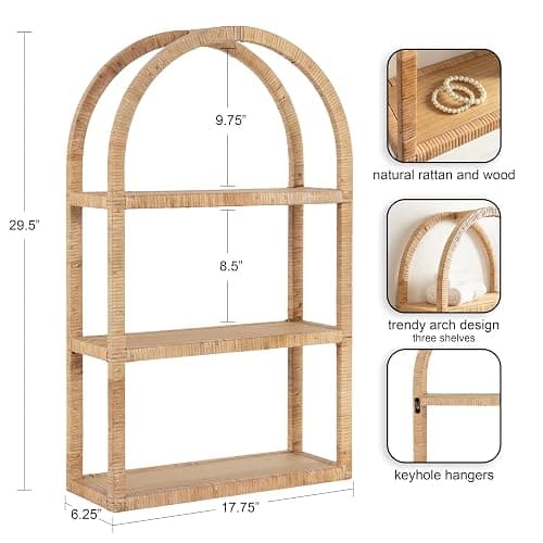 Arched Wooden Shelf thumbnail 3