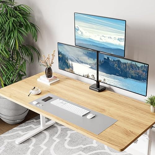 MOUNT PRO Triple Monitor Mount for Max 32" Computer Screen, Adjustable 3 Monitor Desk Mount, up to 19.8lbs Each, Gas Spring Three Display Arm with Tilt Swivel Rotation, VESA Mount 75x75/100x100mm thumbnail 8