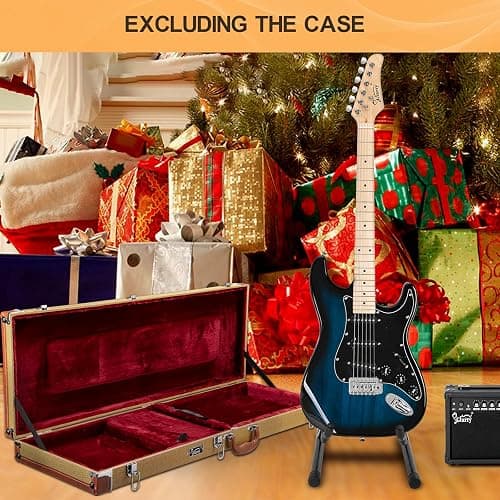 GLARRY Full Size Electric Guitar for Beginner with Amp and Accessories Pack Guitar Bag (Dark blue) thumbnail 6