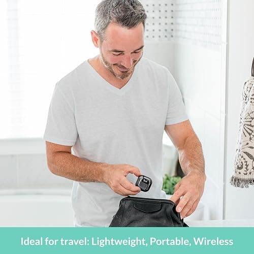 Bril UV-C Toothbrush Sanitizer, Portable Cleaner, Travel Cover, Magnetic Holder, and Rechargeable Case for Any Size Toothbrush, White thumbnail 2