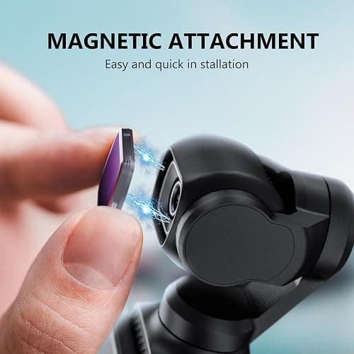 STARTRC ND Filter Set Für DJI Osmo Pocket 3 Creator Combo Zubehör - 6er Pack CPL, ND 8, ND 16, ND 32, ND 64, ND256 (magnetisch)(Aluminium Version) thumbnail 6